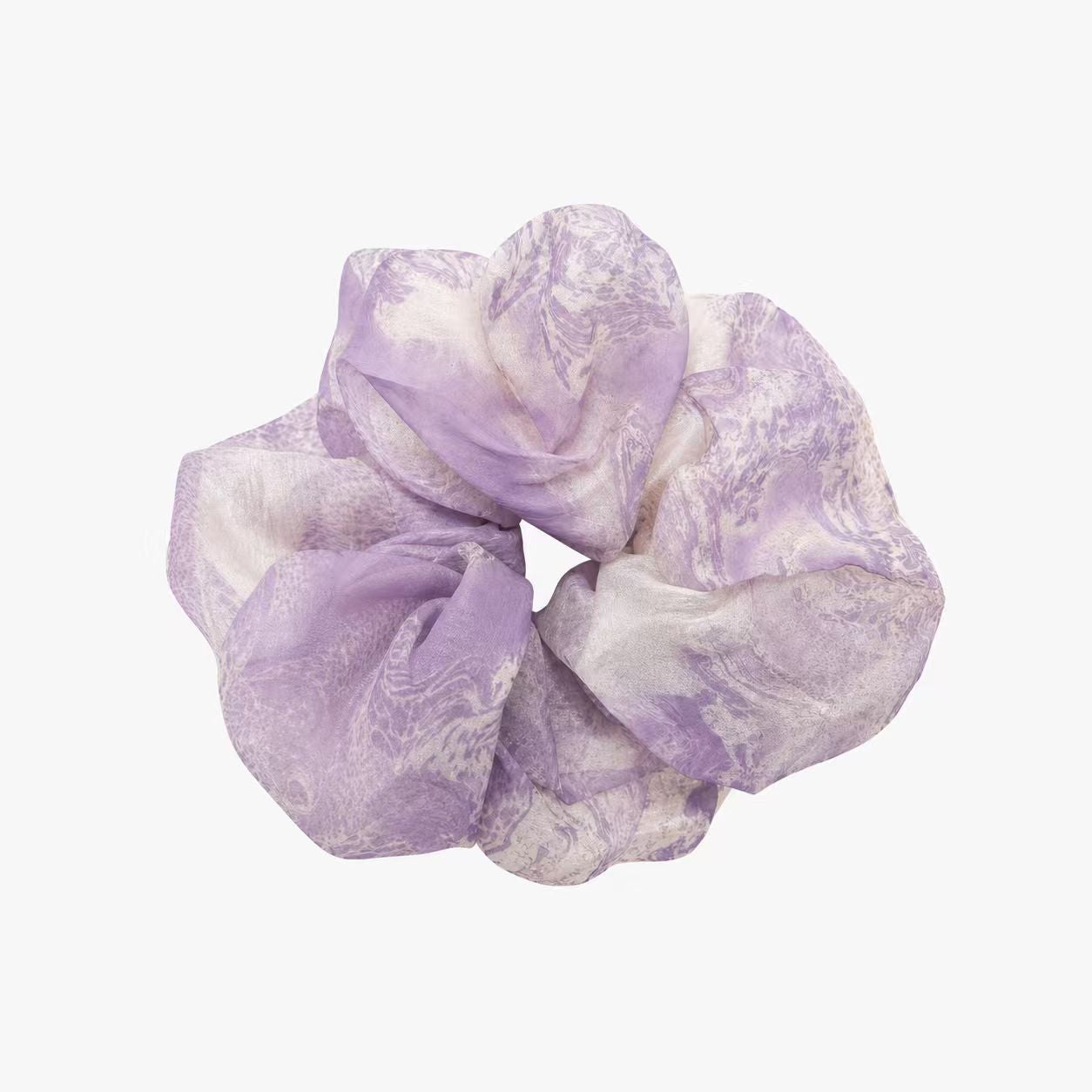 Sheer Organza Scrunchie Wearable Marbling Art · Handcrafted · One of a Kind