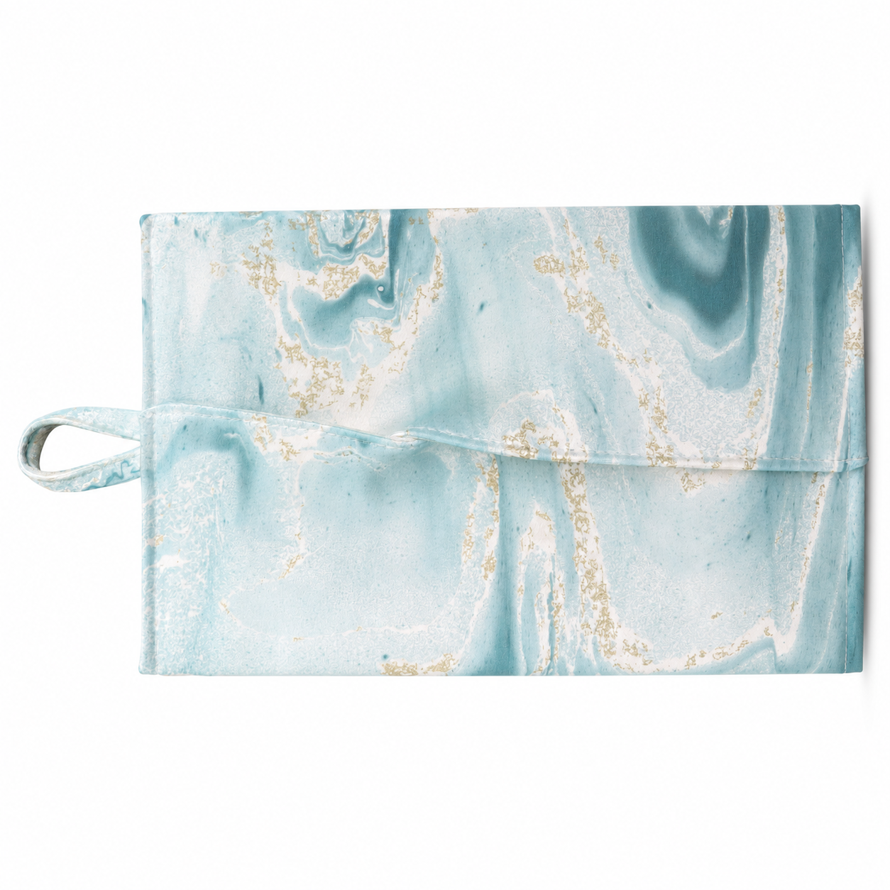 Silk Tissue Pouch Wearable Marbling Art · Handcrafted · One of a Kind