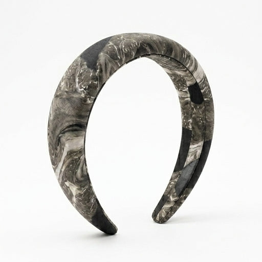 One-of-a-Kind Marbled Silk Headband