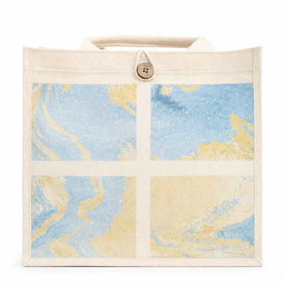 MIRANIQUE Large Tote ·  Marbled in Natural Lacquer · Never the Same Twice