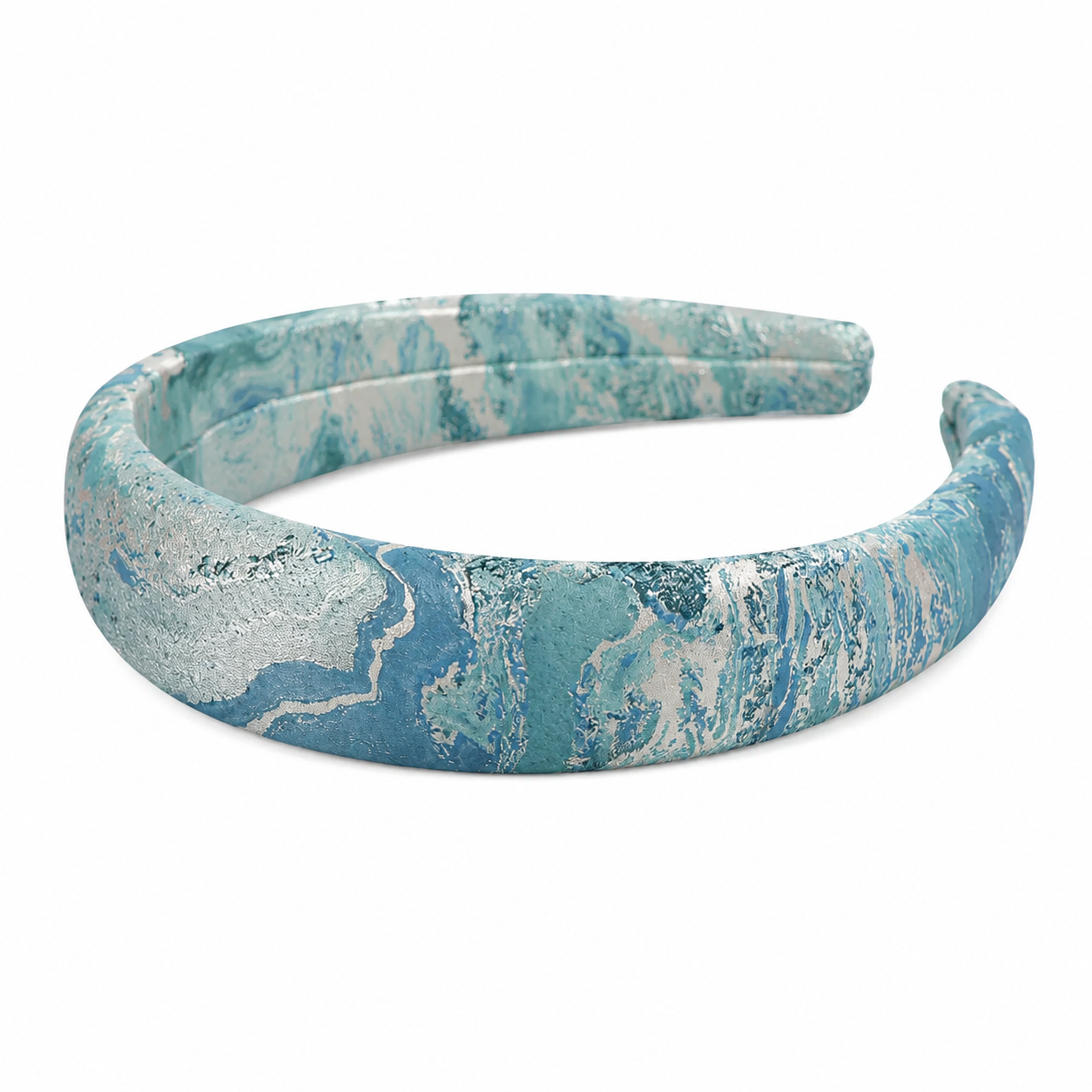 One-of-a-Kind Marbled Silk Headband