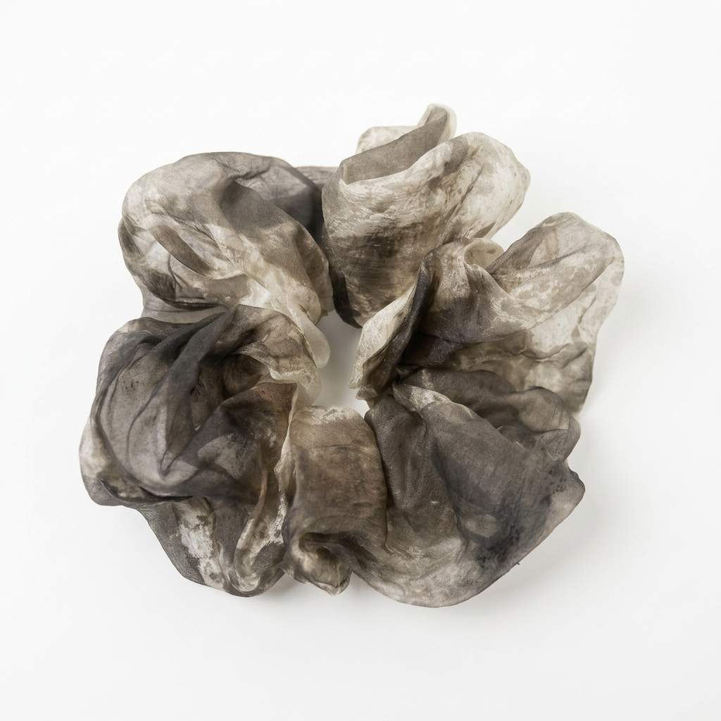Sheer Organza Scrunchie Wearable Marbling Art · Handcrafted · One of a Kind