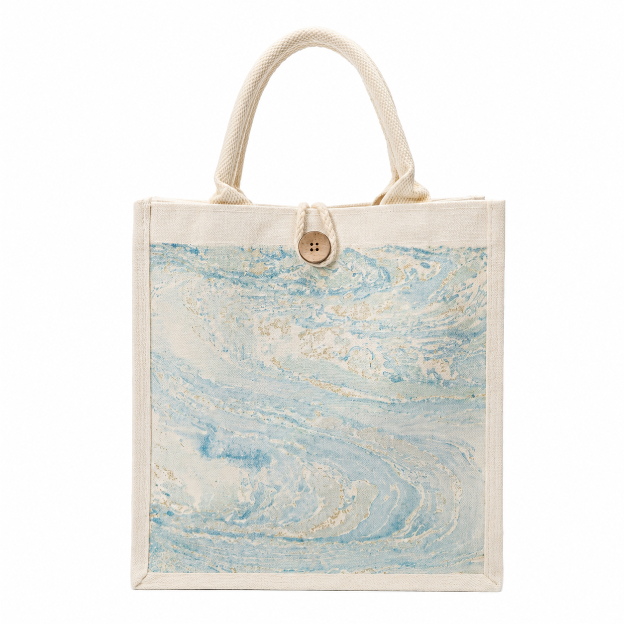 MIRANIQUE Small Tote ·  Marbled in Natural Lacquer · Never the Same Twice