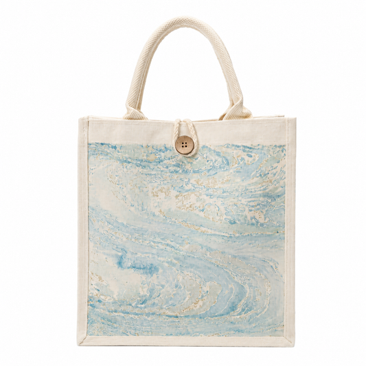 MIRANIQUE Small Tote ·  Marbled in Natural Lacquer · Never the Same Twice