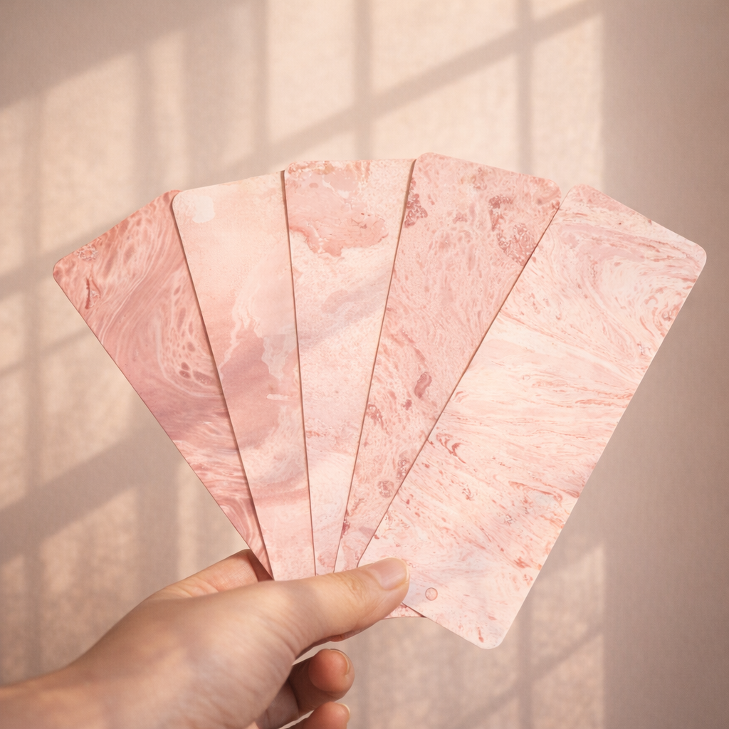 Bookmark Set (5-Piece Set) Marbling Art Objects · Handcrafted · One of a Kind
