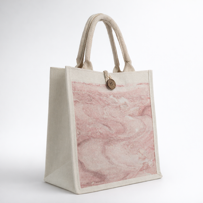 MIRANIQUE Small Tote ·  Marbled in Natural Lacquer · Never the Same Twice