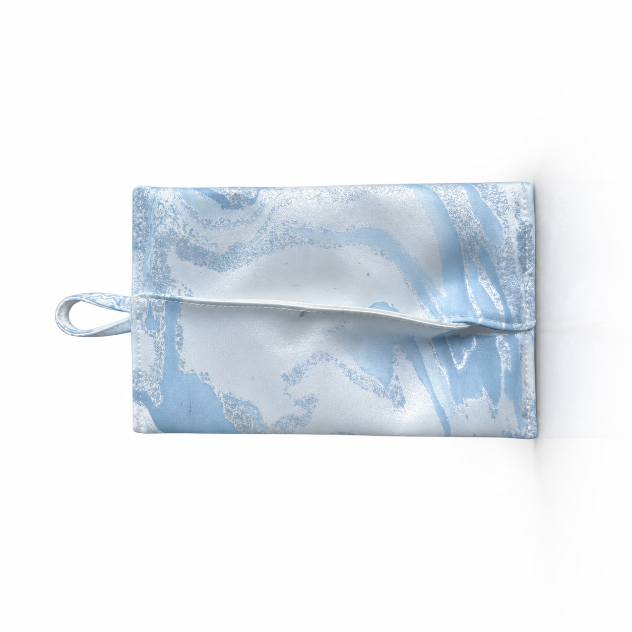 Silk Tissue Pouch Wearable Marbling Art · Handcrafted · One of a Kind