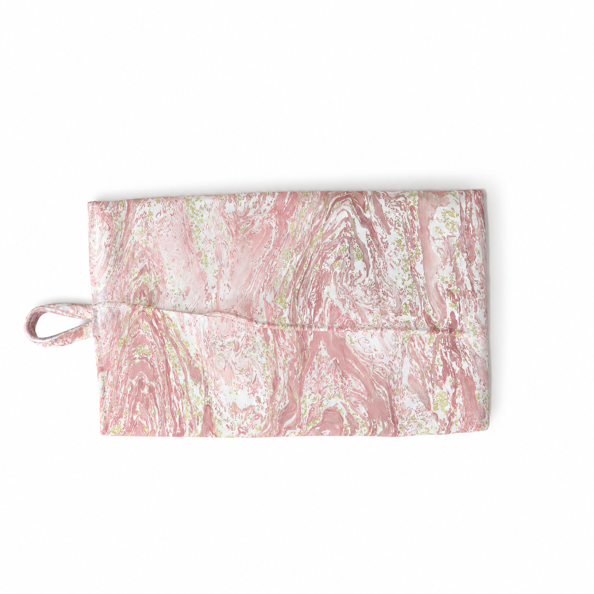 Silk Tissue Pouch Wearable Marbling Art · Handcrafted · One of a Kind