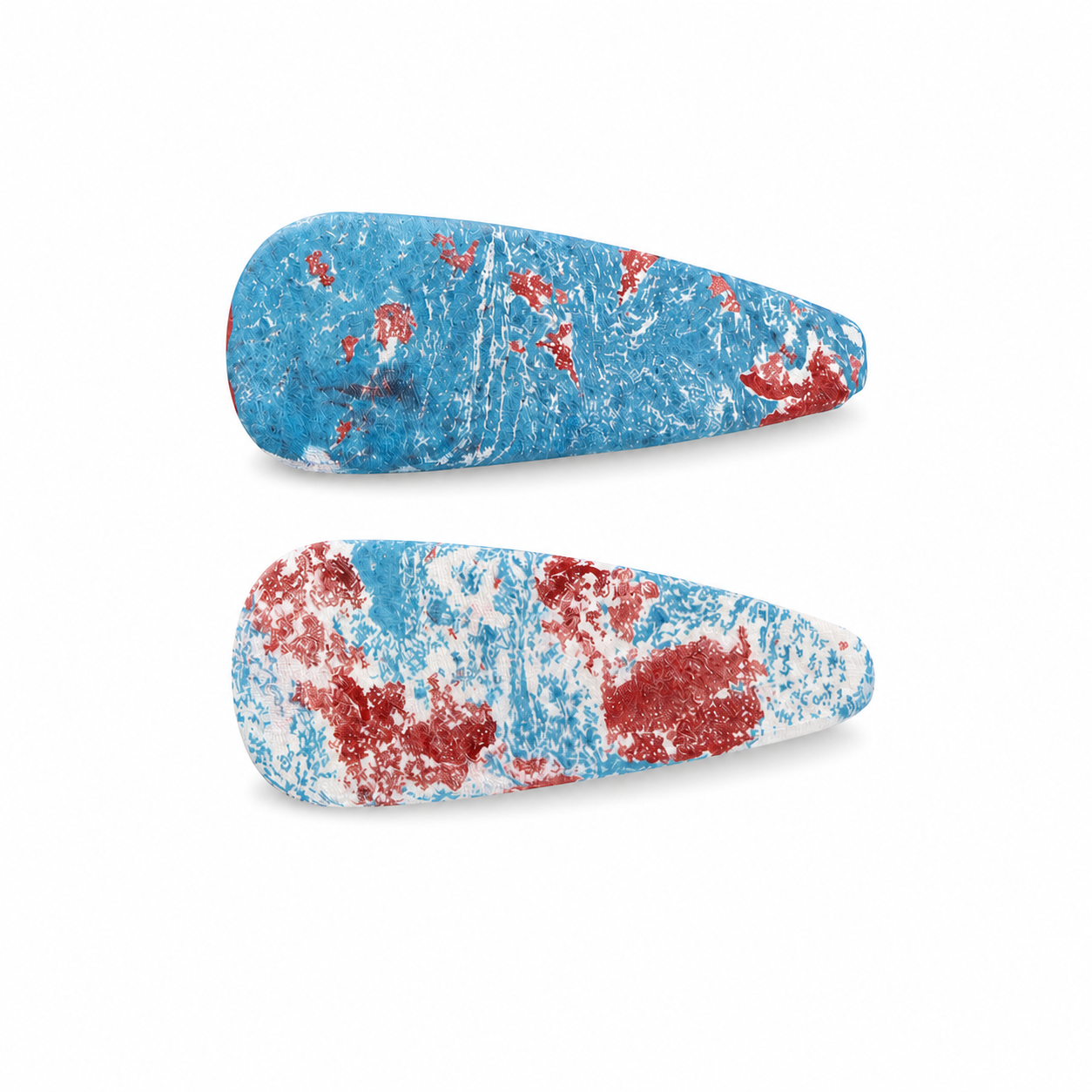 One-of-a-Kind Marbled Hair Clip Set