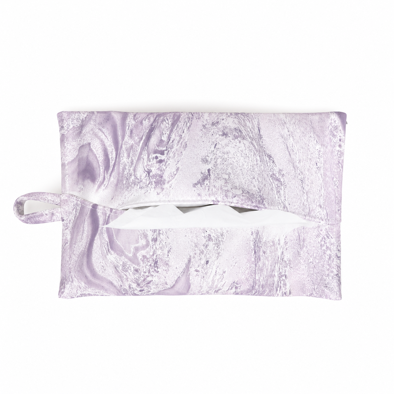 Silk Tissue Pouch Wearable Marbling Art · Handcrafted · One of a Kind