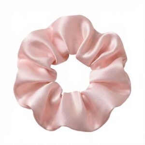 Pink Silk Scrunchies