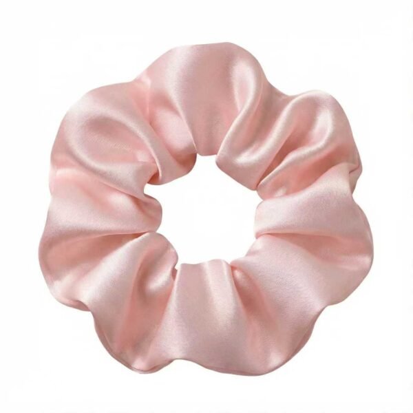 Pink Silk Scrunchies
