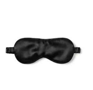 Black silk eye mask