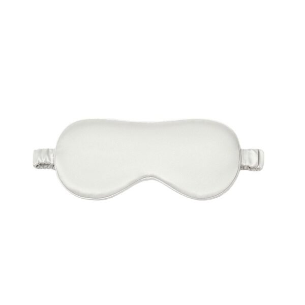 White silk eye mask
