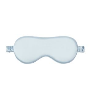 Blue silk eye mask