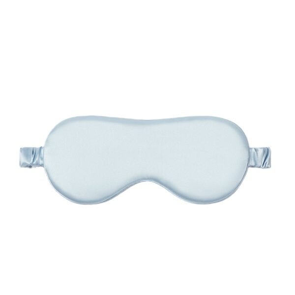 Blue silk eye mask